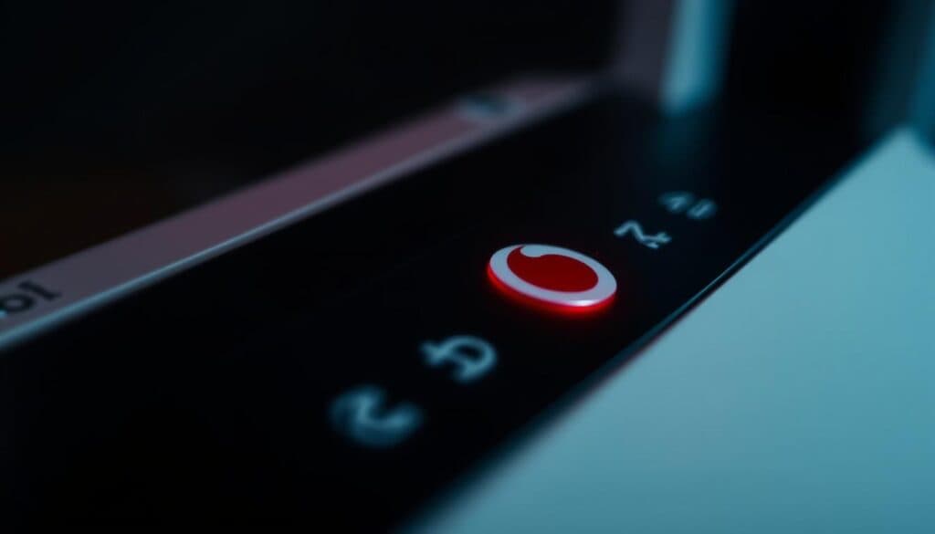 Vodafone Router Telefon LED rot