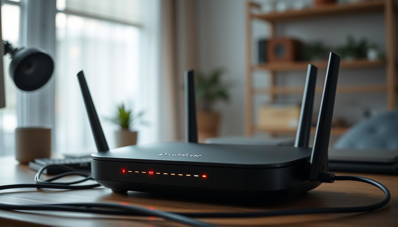 Vodafone Router blinkt rot
