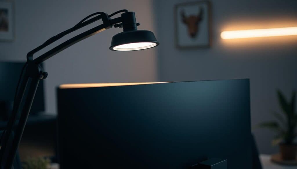 Bildschirmlampe Installation
