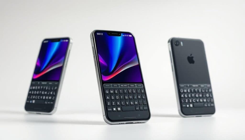 Smartphone mit Tastatur