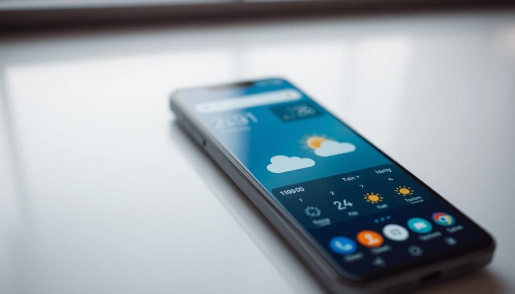 vorinstallierte Wetter-App Android