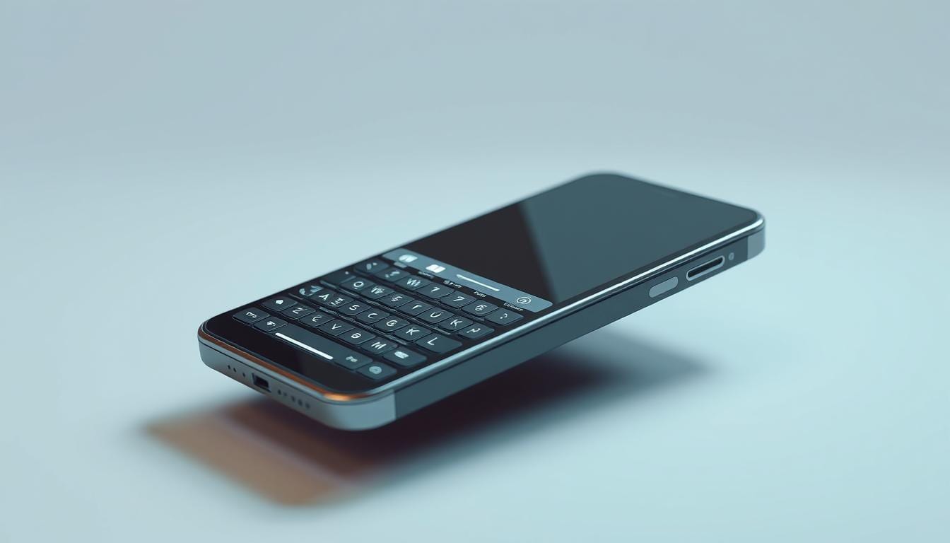 Smartphone mit Tastatur
