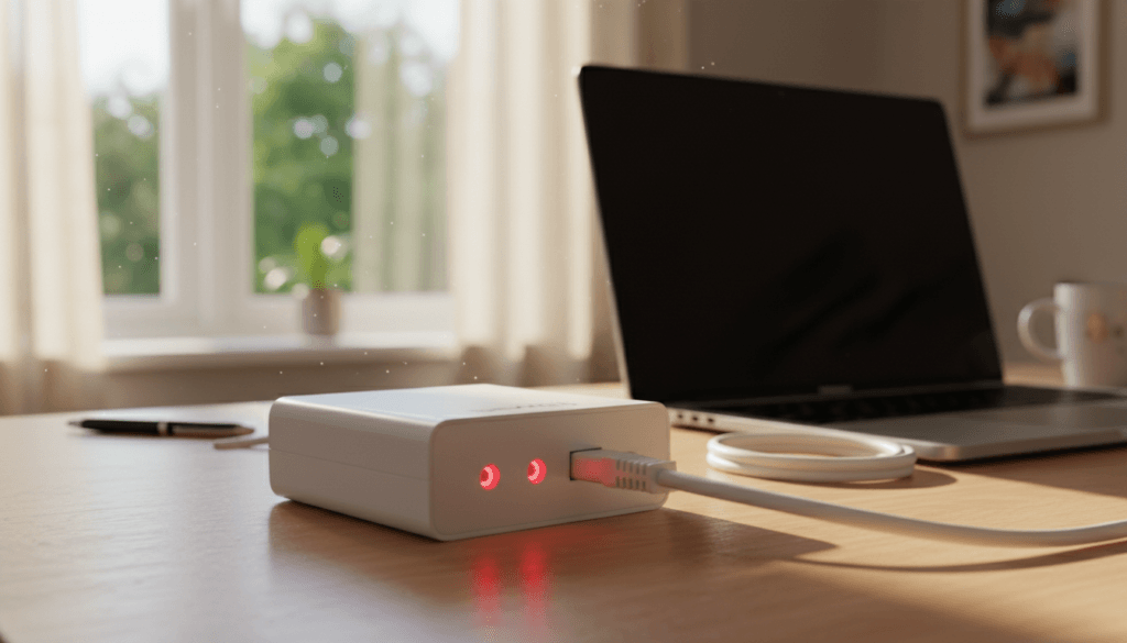 Devolo 1200 blinkt rot