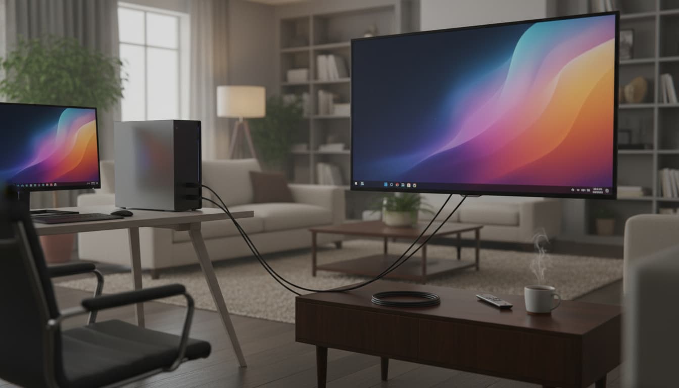 PC mit Fernseher verbinden