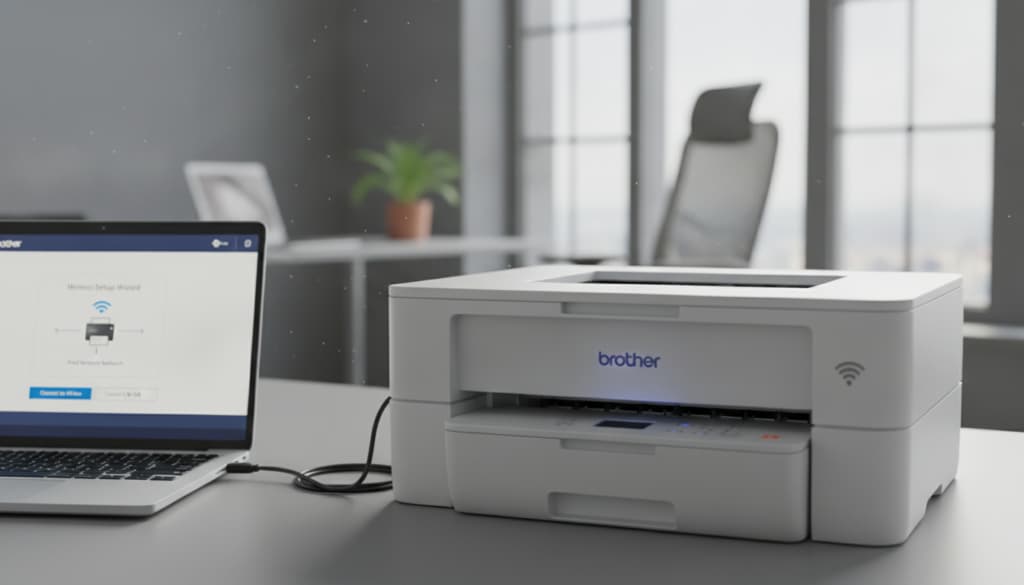 Brother Software und USB-Kabel für die WLAN-Installation Brother Software und USB-Kabel für die WLAN-Installation