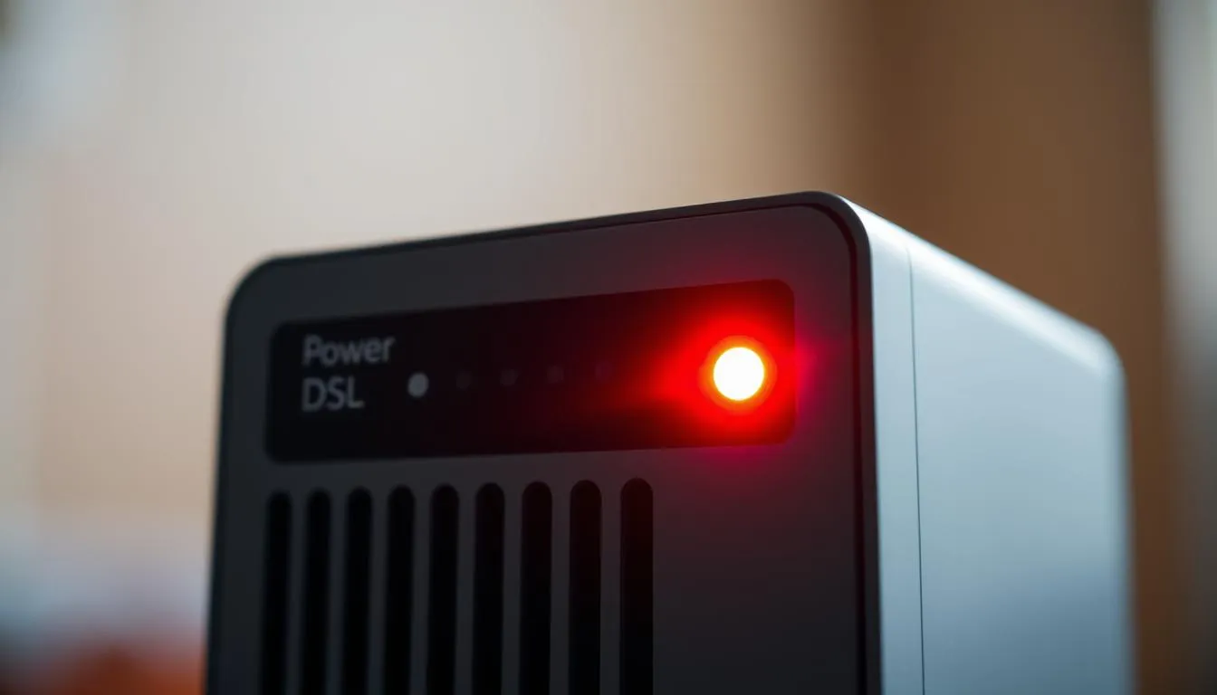 Power DSL blinkt