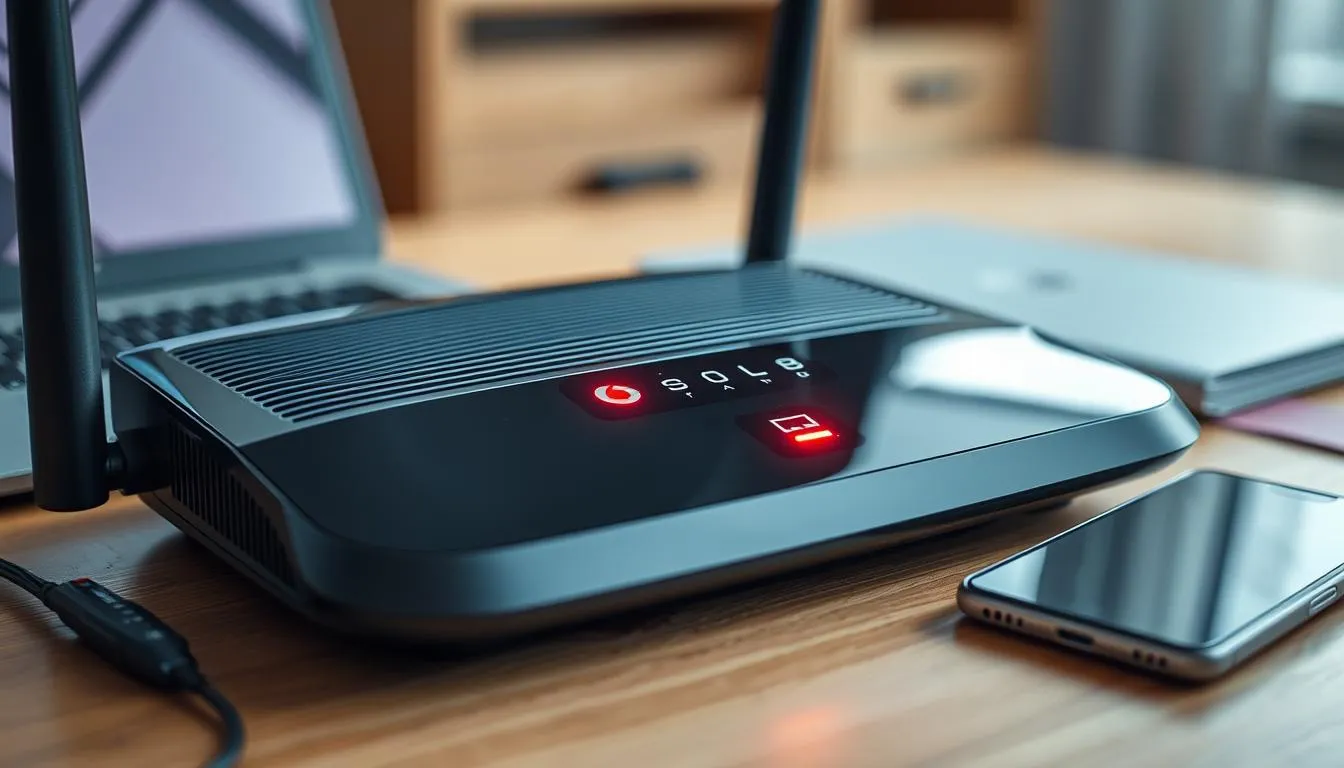 Vodafone Router Internet blinkt rot