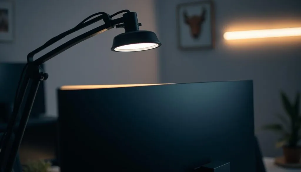 Bildschirmlampe Installation