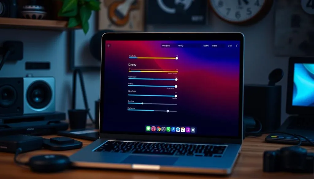 MacBook Bildschirmeinstellungen