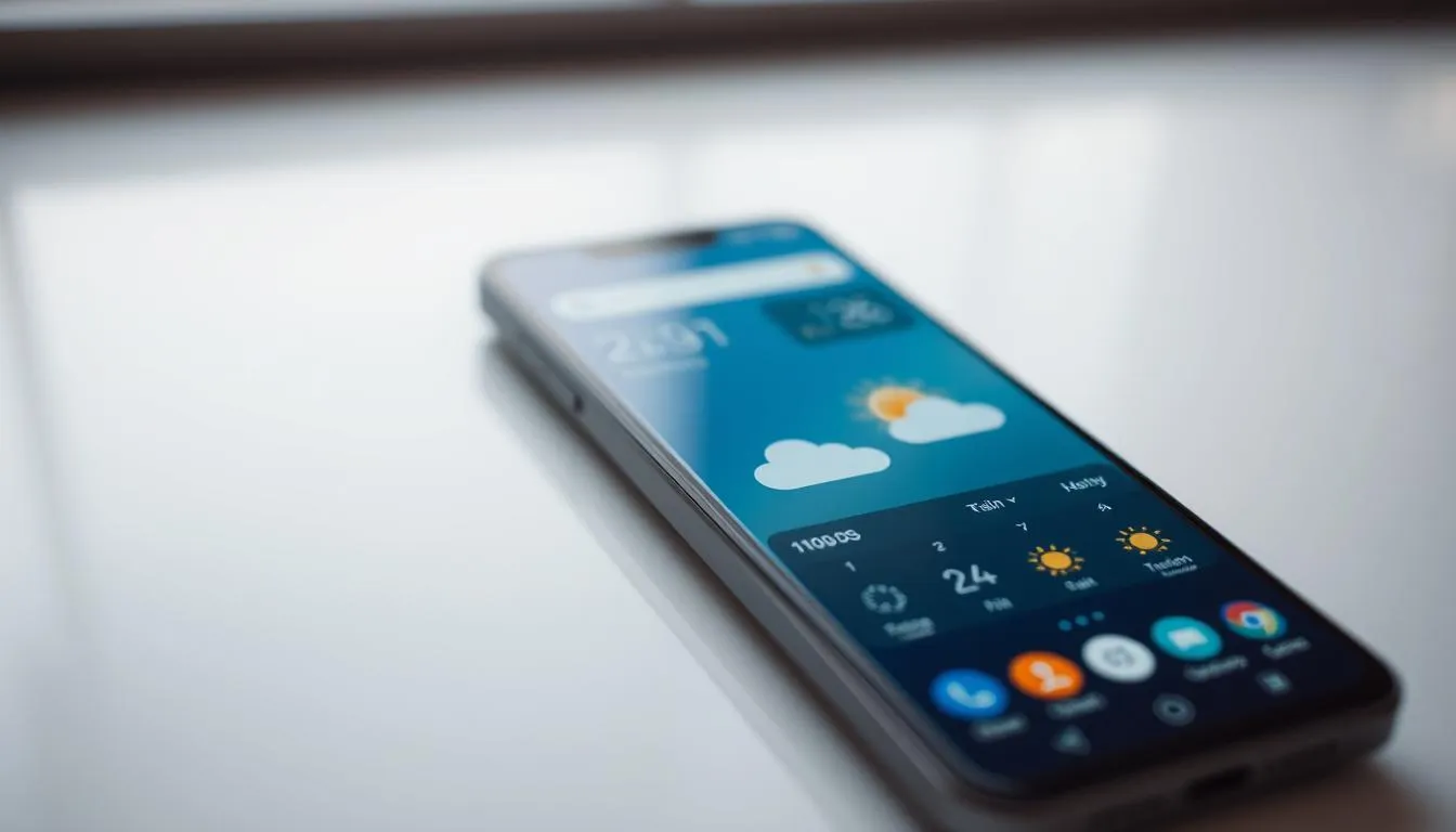 vorinstallierte Wetter-App Android