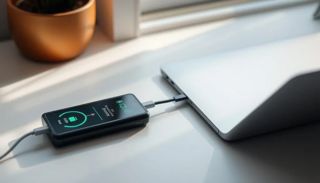 MacBook USB-C Powerbank Ladeeinstellungen optimieren