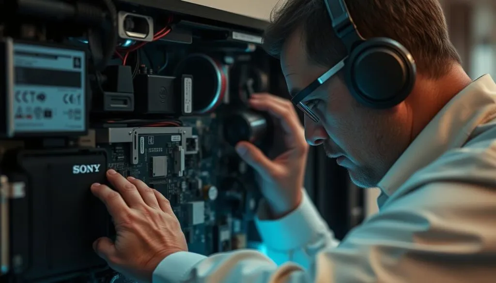 Sony TV professionelle Reparatur ohne Bildanzeige
