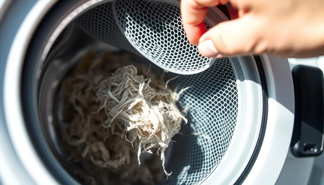 Waschtrockner Flusensieb reinigen
