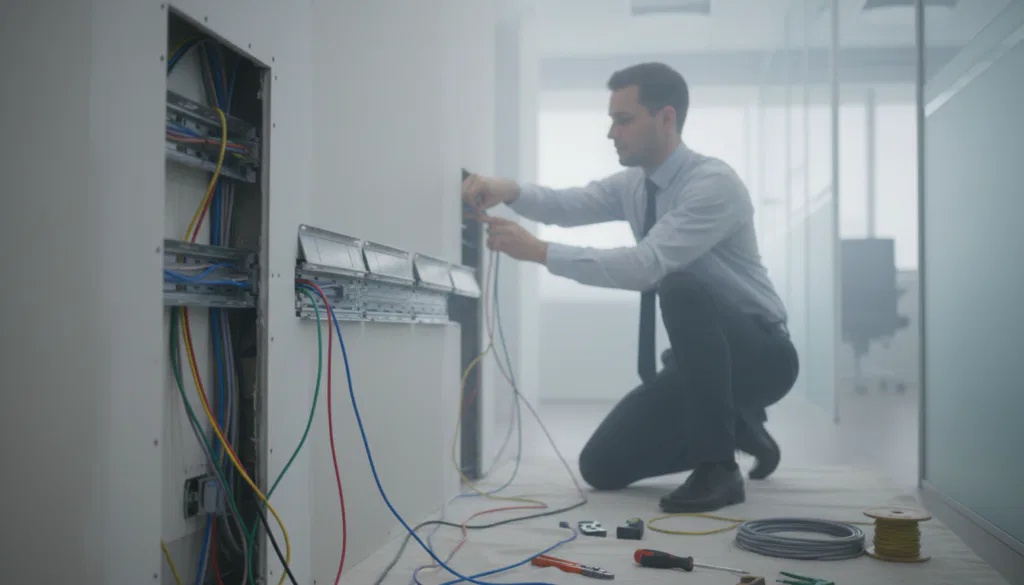 Verlegung durch Wände und Kabelkanäle