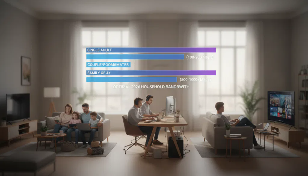 Bandbreite Haushaltsgröße 2026
