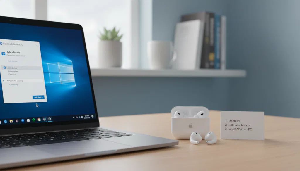 Schritt-für-Schritt Kopplung Apple Kopfhörer mit Windows