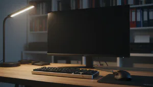 Schwarzer Bildschirm am Computer