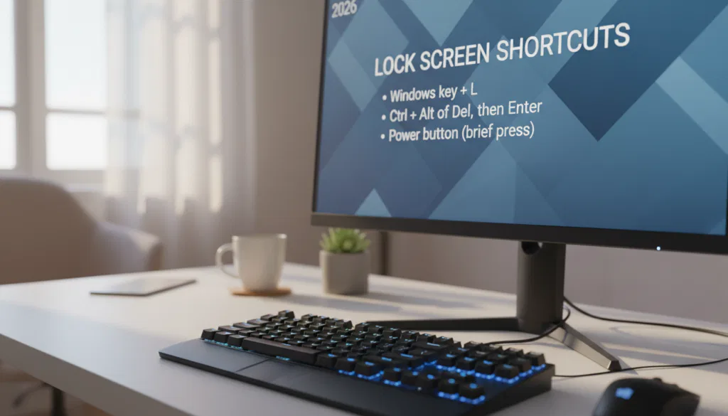 Tastenkombinationen Sperrbildschirm